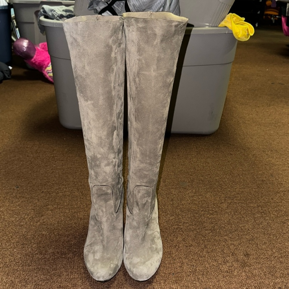 Roberto Del Carlo,Suede Grey,6.5 Wmn